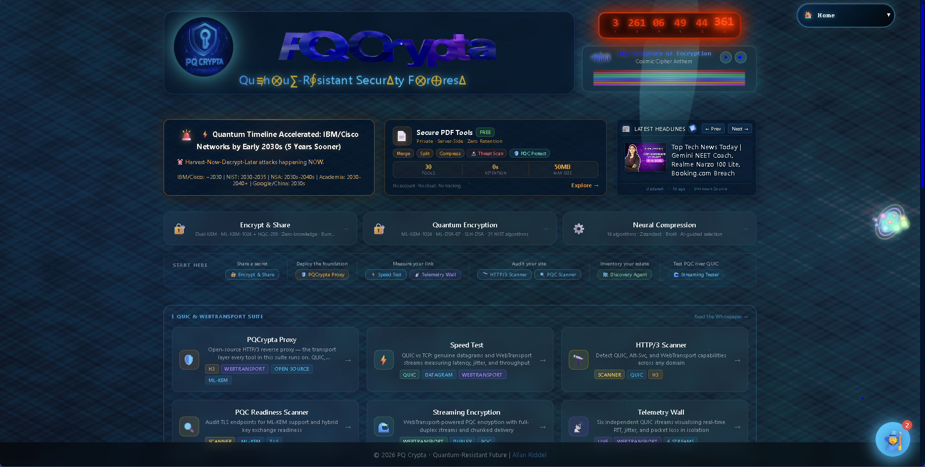 PQ Crypta — NIST FIPS post-quantum cryptography API